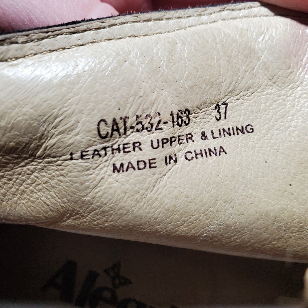 Alegria‎ Caiti Brown Embossed Leather Ankle Boot Bootie Blossom Size 37 US 6.5/7 - Picture 13 of 15